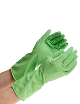 Economy Household Gloves Medium Green 1 Pair